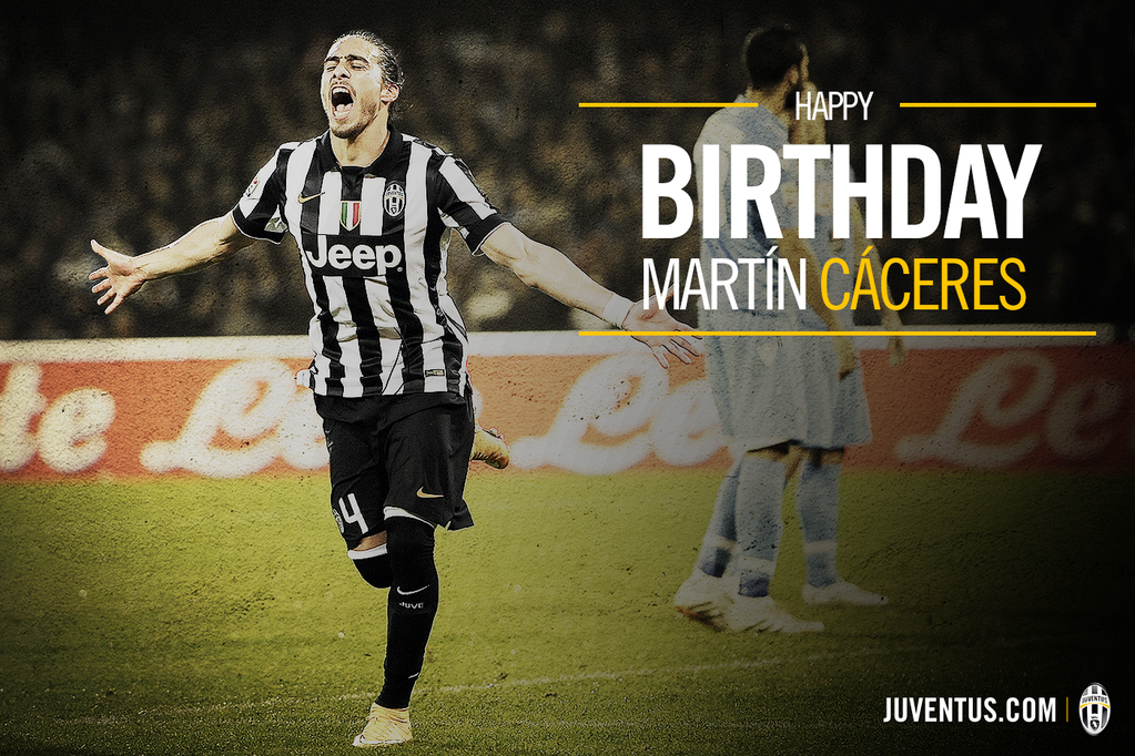 juventusfcid's tweet photo. Selamat ulang tahun, Martin! Semoga kita bisa segera melihatmu beraksi kembali!  #HappyBirthdayCaceres http://t.co/D0yTu5lZ6t
