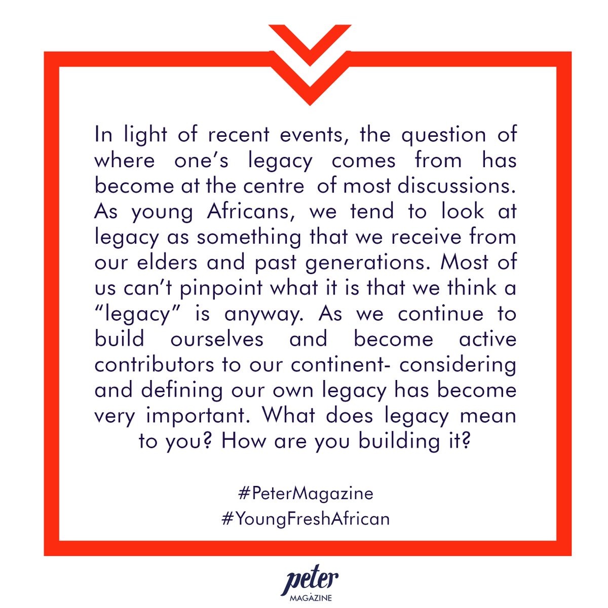 Peter_Magazine's tweet photo. #PeterMagazine
#YoungFreshAfrican 
#DefineLegacy http://t.co/8m93cPyLT7