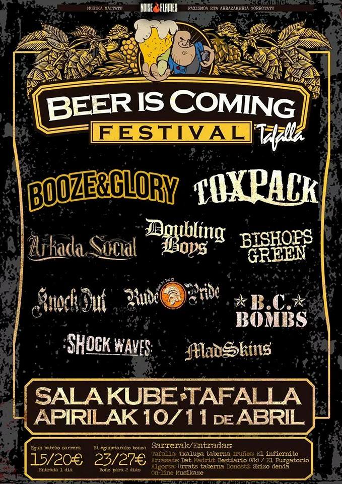 Próxima parada <a href="/bcbombs/">B.C. BOMBS</a> - #bombscityrockers  este sábado 11 Abril en Tafalla <a href="/BeerIsComingFst/">Beer Is Coming</a>