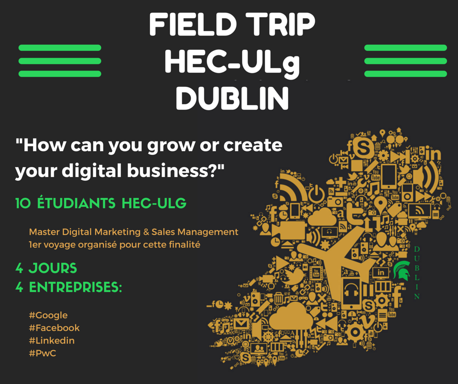HECLiege's tweet photo. #FieldTrip @Awex - 10 étudiants @HEC_ULg en visite chez @Google, @LinkedIn, @Facebook & @PWC à #Dublin #DMSMtrip http://t.co/HFU70SgOcn