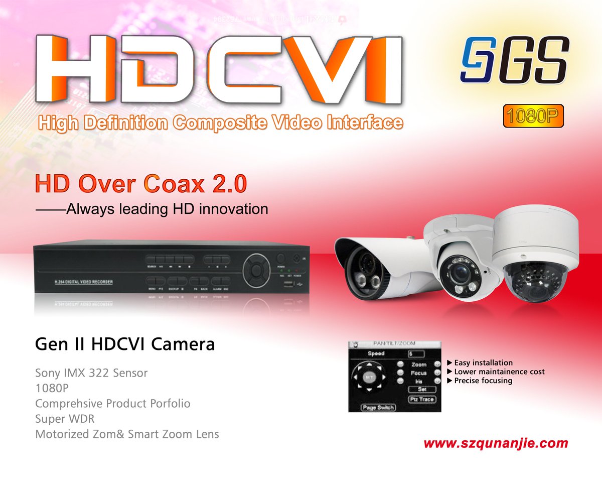 SGSsecurity's tweet photo. HD-AHD,CVI,TVI with new function will be showed in all Exhibition.
Email us for new trial order. Susan@szqunanjie.com http://t.co/XoN9pwqnnN