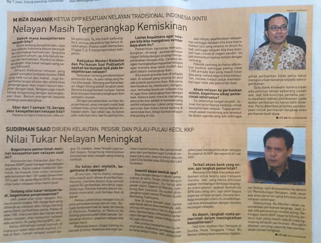 <a href="/arif_satria/">Arif Satria</a> <a href="/riza_damanik/">M.Riza Damanik</a> @KemenKP <a href="/susipudjiastuti/">Susi Pudjiastuti</a> lindungi &amp;berdayakan Nelayan: angkat pendapatan, tekan beban hdp
