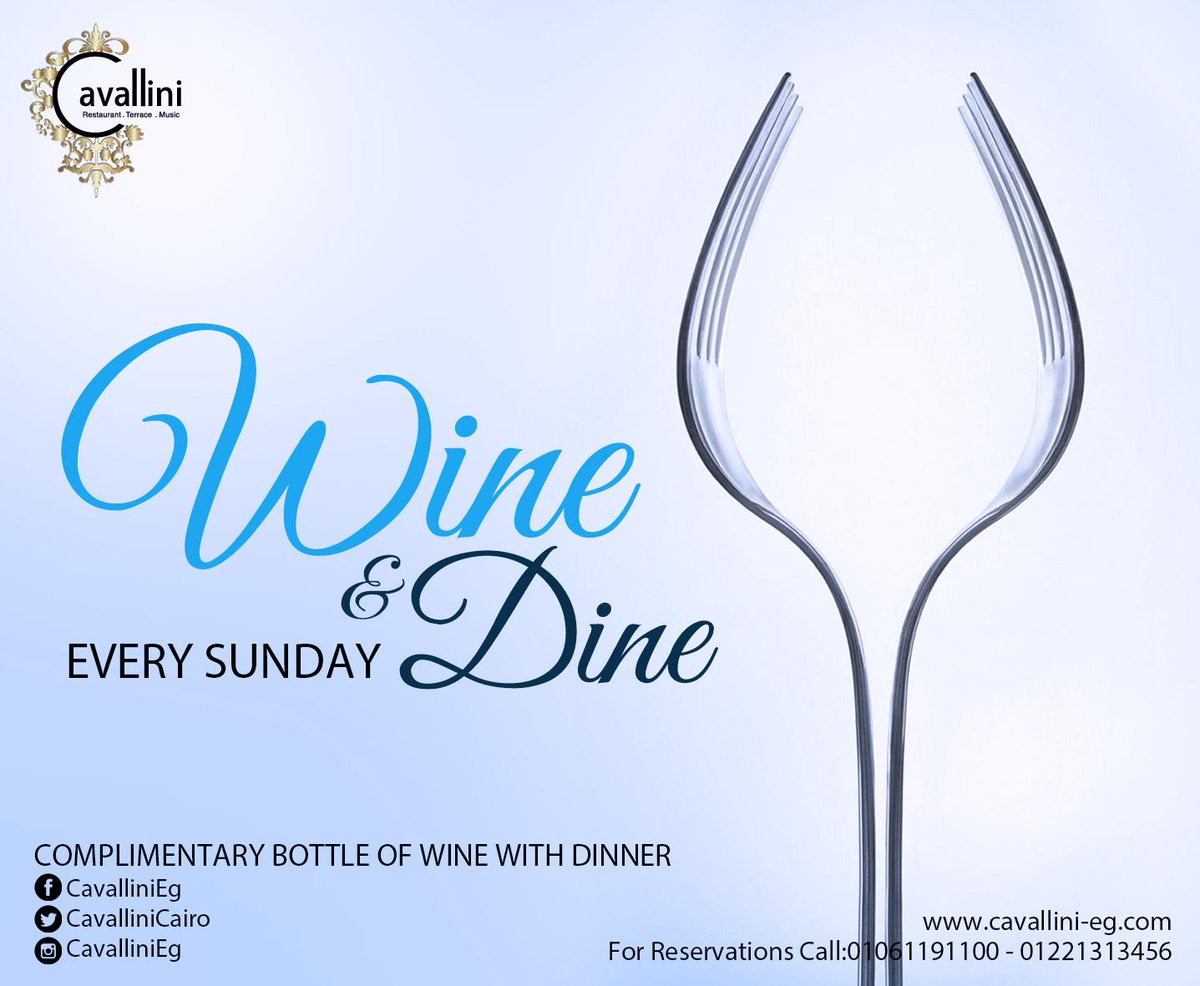 CavalliniCairo's tweet photo. The classic way to dine. #WineAndDine http://t.co/pa2Xuwqsrd