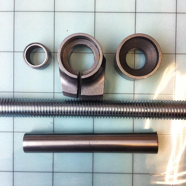 HartleyCycles's tweet image. Making really annoying triple shim dummy axels when I should be eating chocolate eggs #syntace #framebuilding #besp…