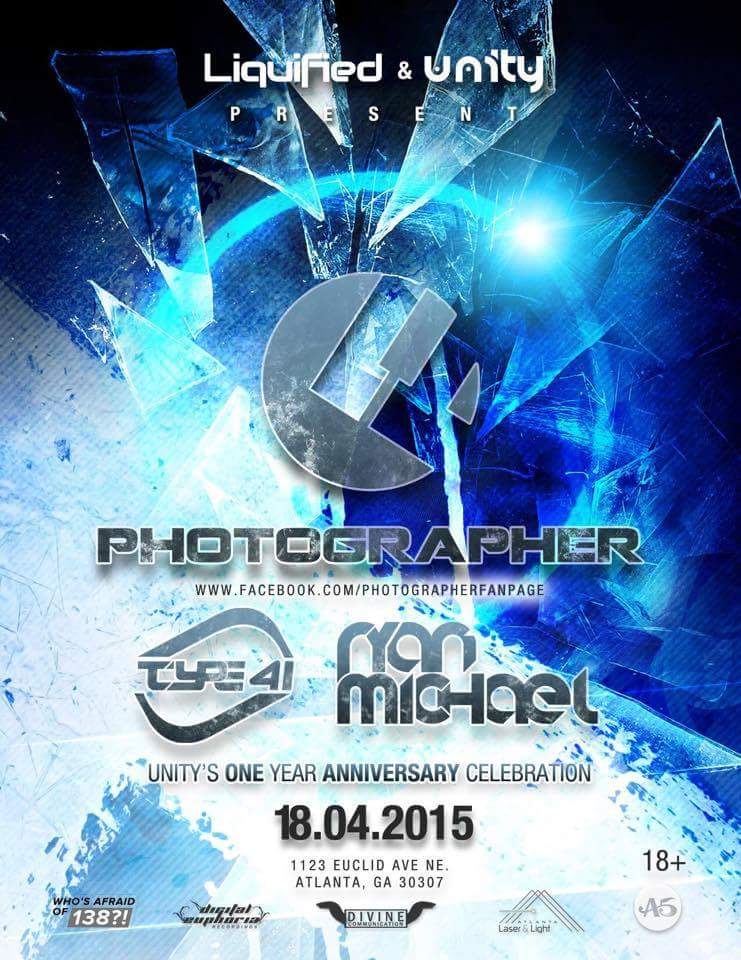 PierreNation1's tweet photo. Come see Photographer on 4/18 in ATL, Ga, a night of uplifting Trance, @trancefamily @Photographer_PR @Liquified http://t.co/WzocnbFe9i