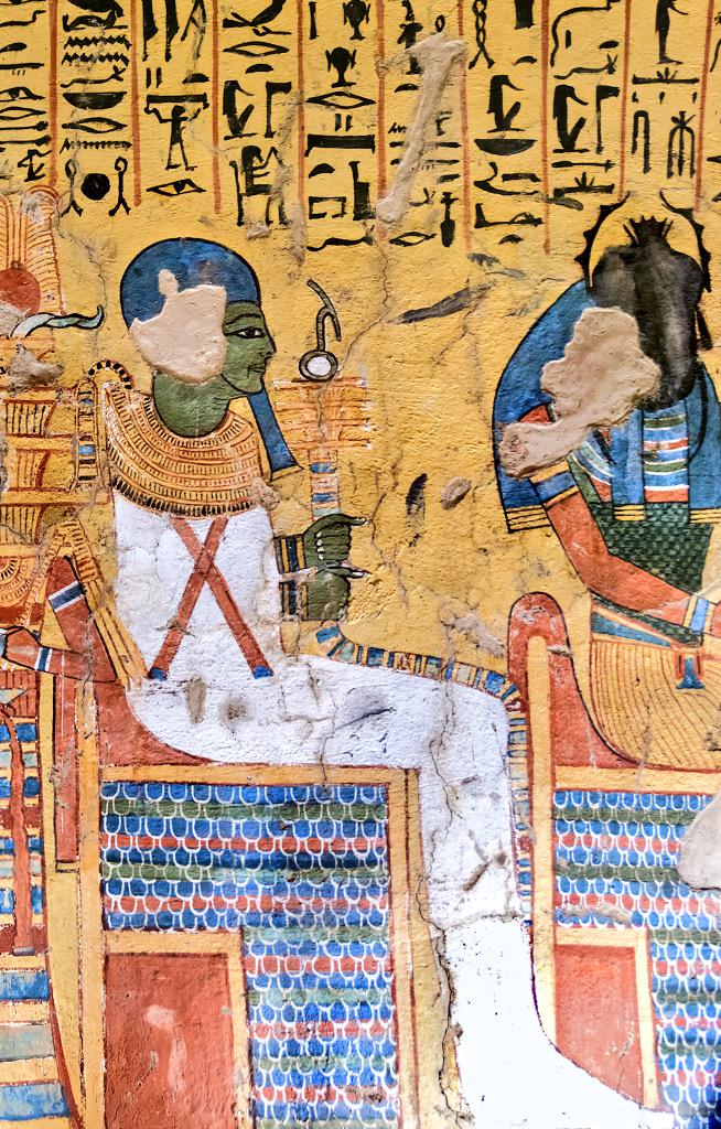 ConsortiumX's tweet photo. From The Tomb Of #Pashedu - TT3. Deir el-Medina, #Egypt — 19th Dynasty | #Archaeology #Egyptology #AncientEgypt http://t.co/n9W5clFyNF