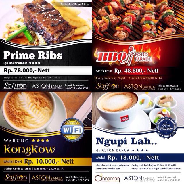 devidepidefi's tweet photo. @HabarBanjarbaru Let's try our April Promo at Aston Banua Hotel #PrimeRibs #BBQ-FoodParade #WarungKongkow #NgupiLah http://t.co/wXP7Lro8vK