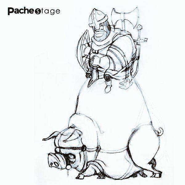 pacheilustrador's tweet photo. Guerrero medieval sobre cerdo http://t.co/kP4MUhhIsw #illustration #sketch #medieval #knight #boceto #guerrero #pig http://t.co/MlW4Vy0YaK