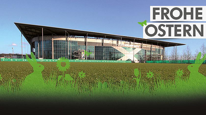 VfL_Wolfsburg's tweet photo. Frohe #Ostern! Wir wünschen euch schöne Osterfeiertage zusammen mit euren Familien und Freunden. #vflwolfsburg http://t.co/f734AdXQXb