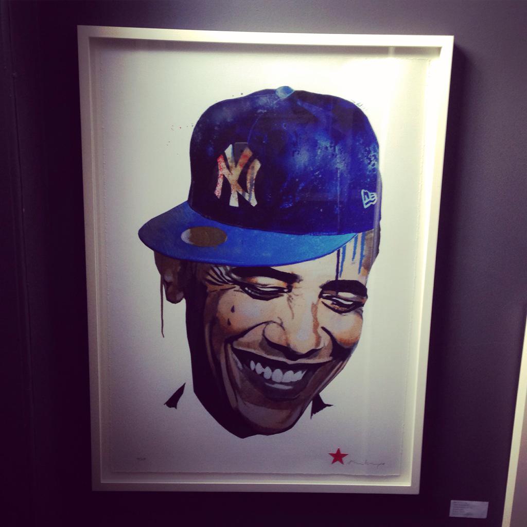 Chesterart92's tweet photo. #obama #ny by #benlevy at #thecontemporary in #Chester #Cheshire http://t.co/4xu9rhhaB0 #art #contemporaryart http://t.co/63pGdpSuBL