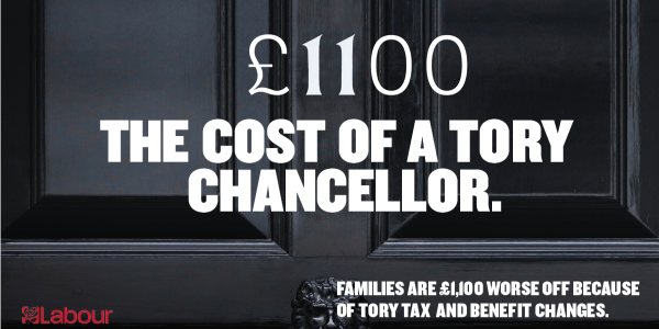 How much has this Tory Chancellor cost families?