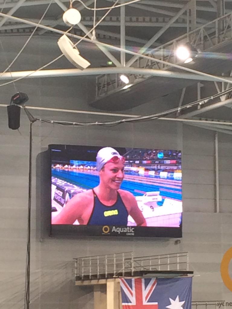 AquaShopSwim's tweet photo. Congratulations @emcbomb on another national title and win at the 2015 Australian Titles #AusChamps15 @ArenaAustralia http://t.co/51p2MlTdFz