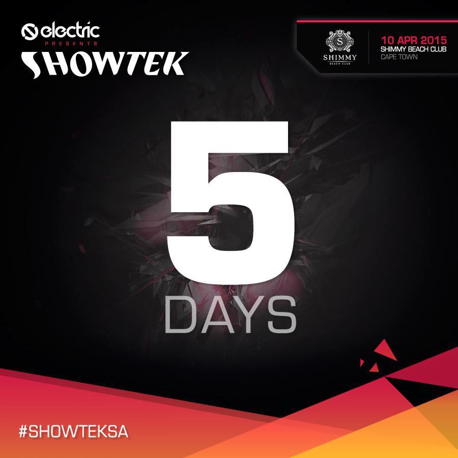 Only 5 days until the <a href="/Showteksatour/">ShowtekSATour</a> kicks off! <a href="/electricmusicsa/">Electric</a>