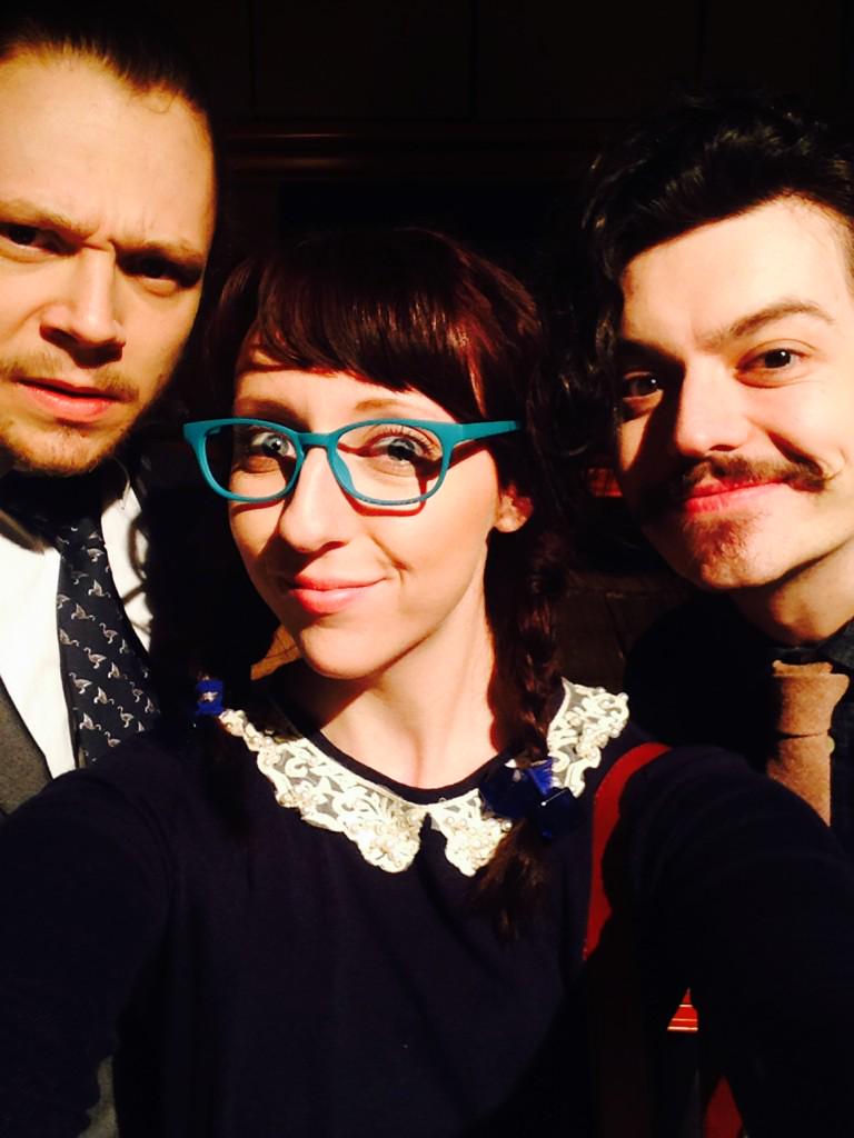 whitetower_'s tweet photo. Day three of The Factory! Zavvi, Eleanor and The Boss! #LoveYourBoss #Shepperton #Filming http://t.co/67q66B4JRw