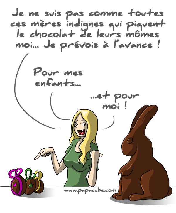 Papacube's tweet image. Cessez donc de manger le chocolat de vos enfants, BON SANG !