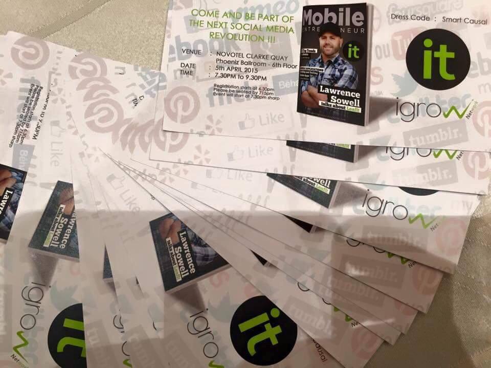 igrownet's tweet photo. Sold out in #Singapore for the #iGrownetwork event!!! Will be over 800 in attendance! http://t.co/C5YHb0GMeP