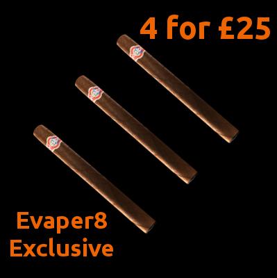 VapeTips4U's tweet image. Evaper8 Exclusive 4 for £25 Disposable Cigar - evaper8.co.uk/product/evaper…