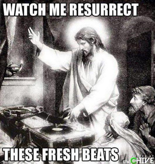 Stringfinger1's tweet photo. Can't talk right now, got some bearded fella round, says he can help us get a number one! #easter #stringfinger http://t.co/Qwaf7HVnwY