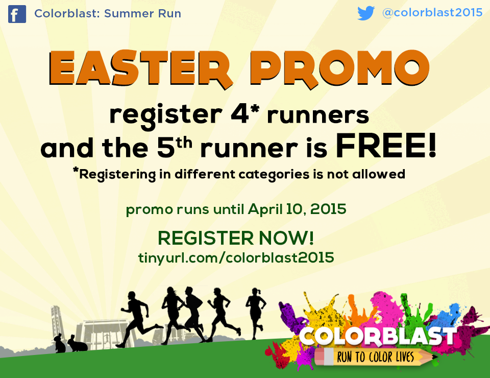 colorblast2015's tweet photo. CHECKOUT THIS EASTER PROMO!!!! AVAIL AND REGISTER NOW! http://t.co/ZHM2jKll9O http://t.co/R5dwfDny0h