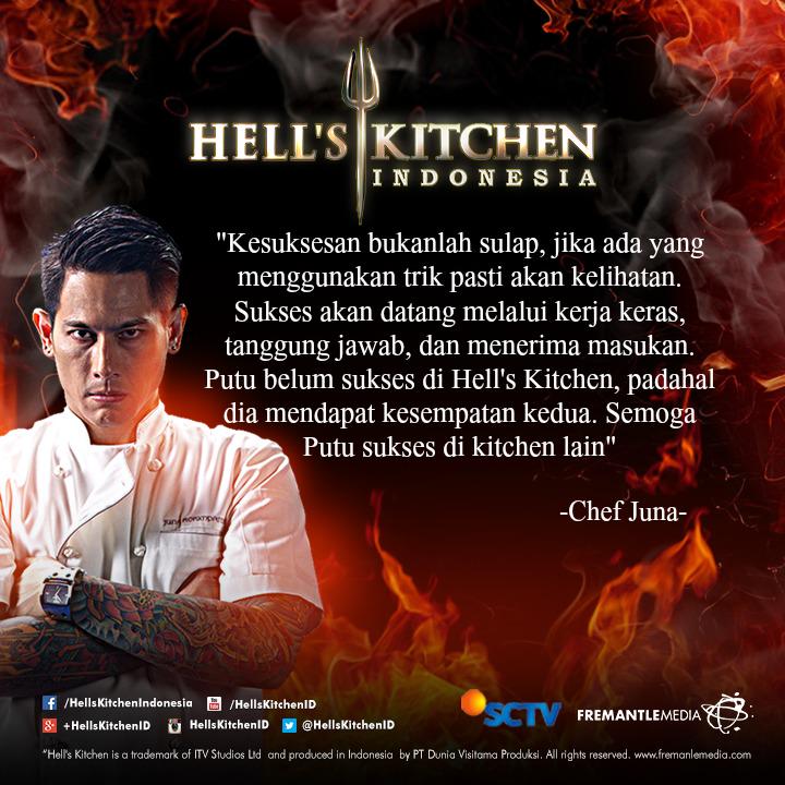 #HellsKitchenID April, 5th. #Quotes by: <a href="/ChefJunaHKI/">Junior Rorimpandey</a>