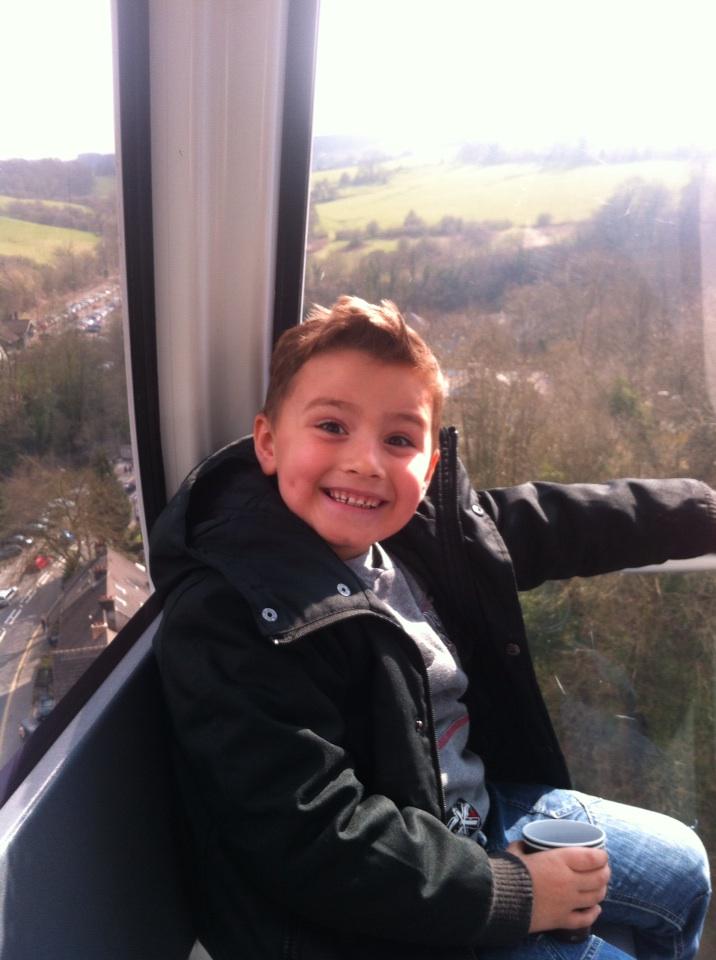 On the cable cars in Matlock #enjoyingourselfs