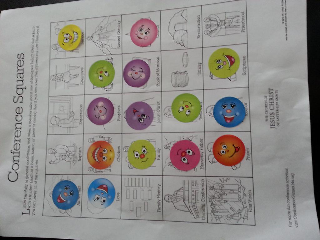 MarkWalker24's tweet image. So close! #ldsconf #conferencebingo