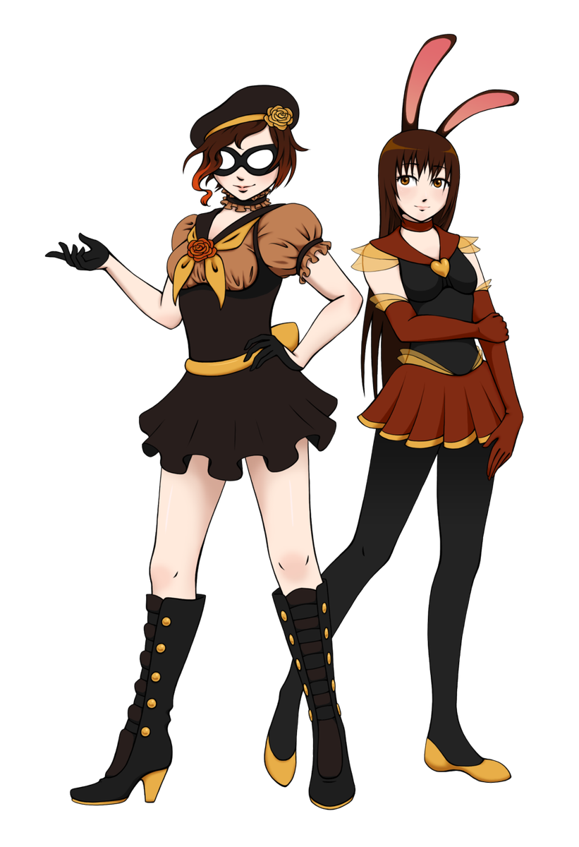 "Happy Easter everyone... Velvet and I are going to be handing out candy, apparently."