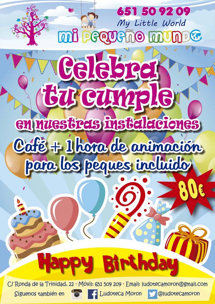 ludotecamoron's tweet photo. Qué mejor sitio para celebrar tu cumpleaños???? Sábados tarde y Domingos, RESERVA TU DÍA!!! http://t.co/8l1uHs4eI4