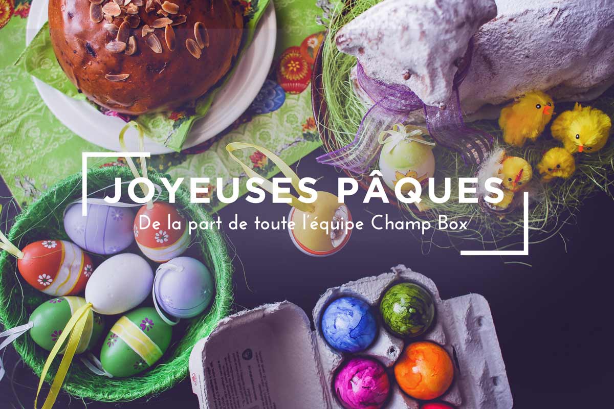 ChpBox's tweet image. Toute l'équipe Champ Box vous souhaite de Joyeuses Pâques.