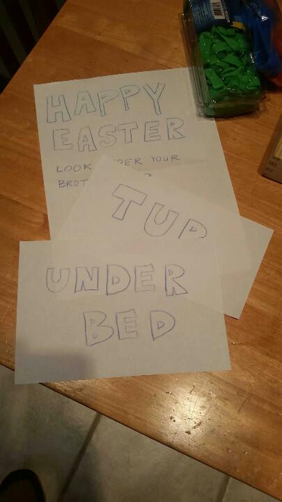 That bunny sure got creative this year