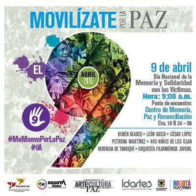 FestivalNal's tweet photo. Este jueves 9 de Abril la #Diversidad también se mueve por la #Paz #MeMuevoPorLaPaz #9A http://t.co/Oann9vuVwx