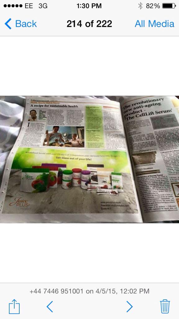 stevecarmo's tweet photo. Nice article in the mail today. #inspiringhealthyliving #completebodyconfimdence http://t.co/TaF9PuVynq