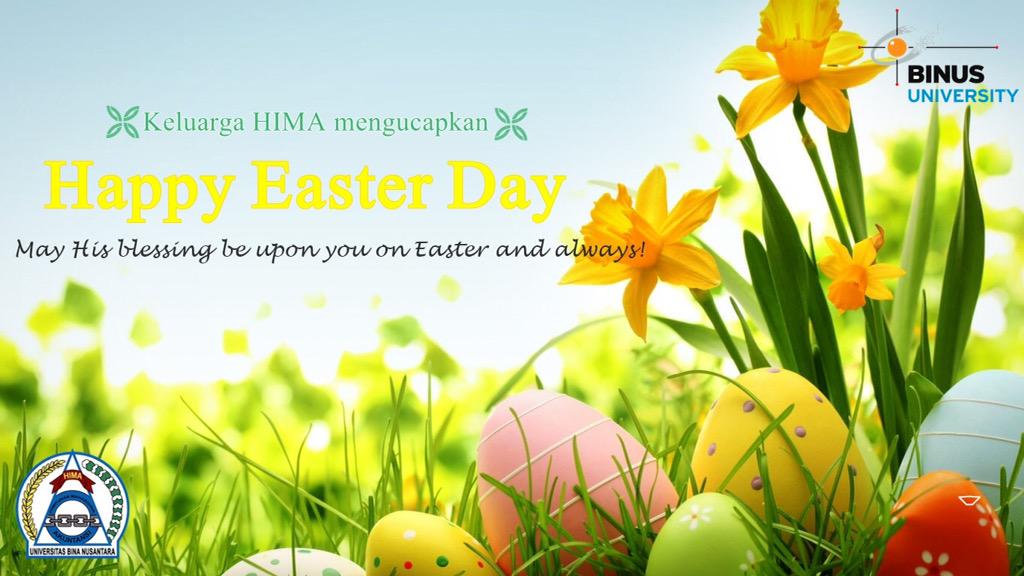 himabinus's tweet photo. Happy Easter Day untuk seluruh umat Kristiani 🙏⭐️🎉 http://t.co/zW5tEVRKMy
