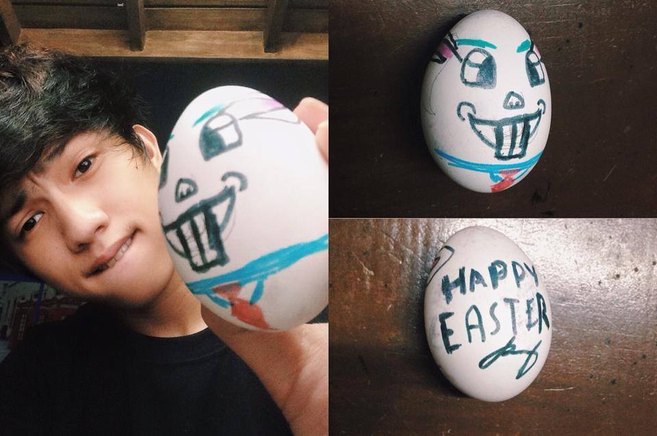 ranzkyle's tweet photo. Happy Easter to all! Look what i've got! Haha! #EasterSunday http://t.co/ihBVCxyrVl