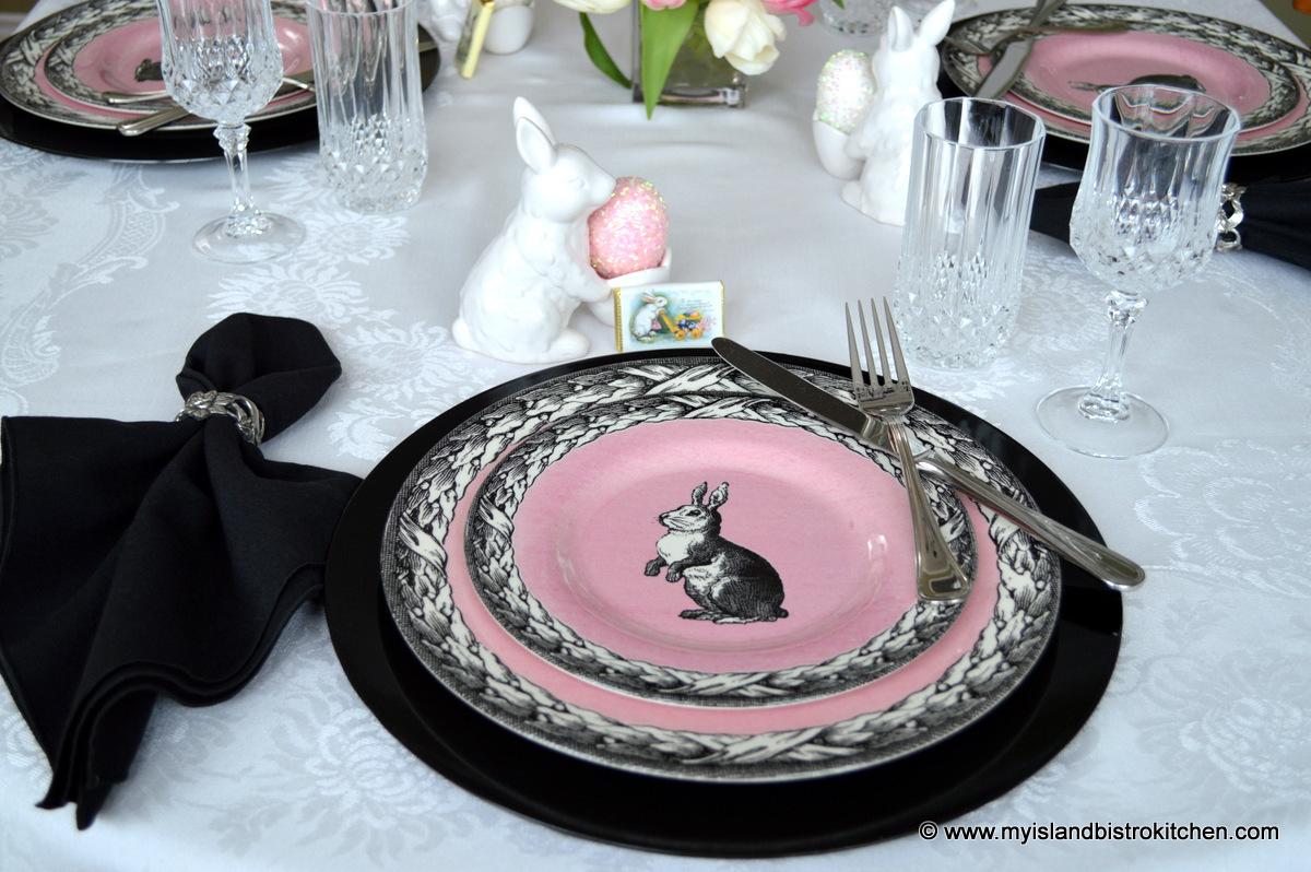 PEIBistro's tweet photo. Peter Cottontail Tip Toes Thru The Tulips: http://t.co/FesQA7soNK #Easter #tablesetting #pei #EasterTablesetting http://t.co/kt3DwFR8oX
