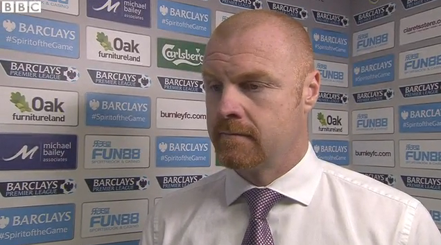 BBCSport's tweet photo. Burnley boss Sean Dyche says point could be vital come the end of the season. Watch: http://t.co/QCcSJRRXFG http://t.co/5tBV7XOogj