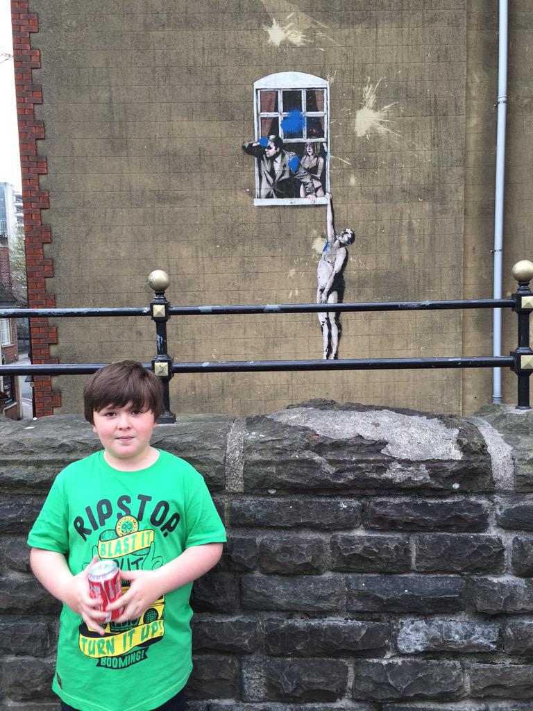 kevinj3813's tweet image. Banksy Bristol 😄