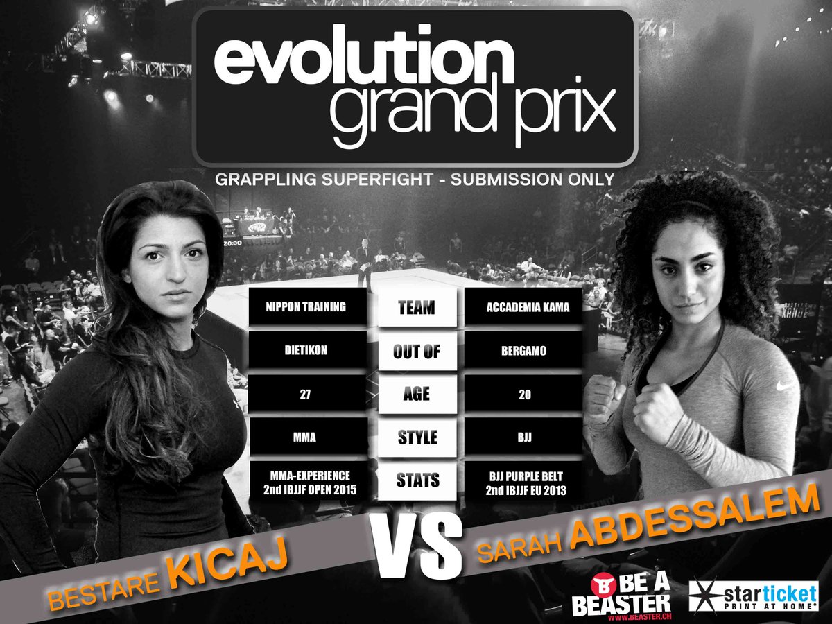 Bestare Kicaj vs. Sarah Abdessalem! These girls can fight! #EvolutionGrandPrix #BJJ #MMA #SUBMISSION #NOPOINTS