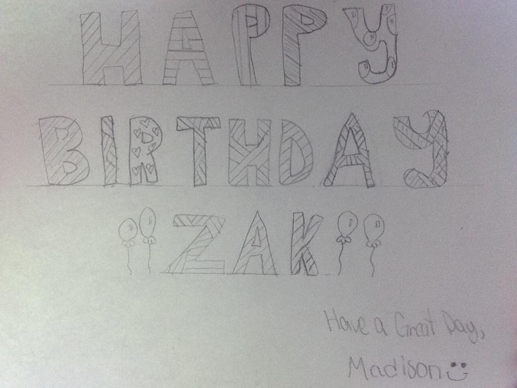Happy birthday I hope your having a great time 
