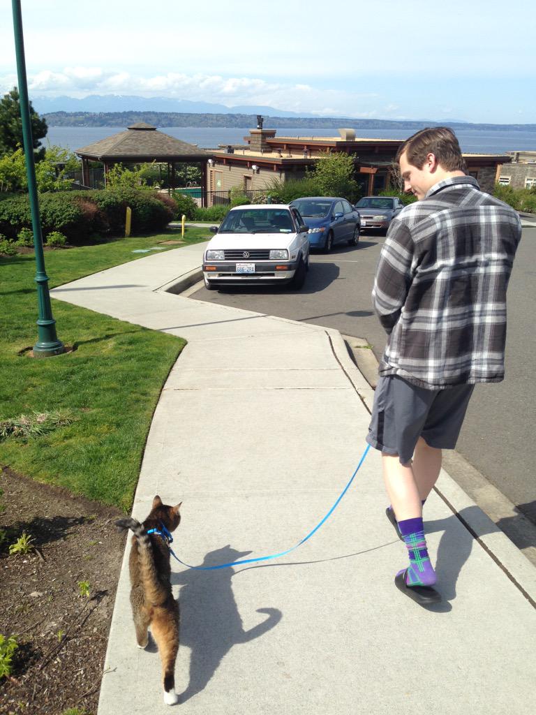 A man and his cat :-)