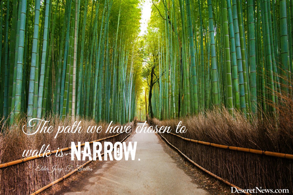 ldsconf's tweet photo. “The path we have chosen to walk is narrow.” #ElderZeballos | #ldsconf | http://t.co/C2G0t0uera