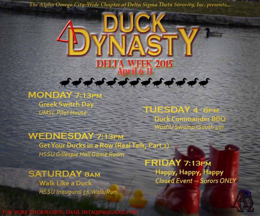 DSTAQ1936's tweet photo. #DeltaWeek2015 begins TOMORROW! Come OWT to our annual Greek Switch Day! http://t.co/s9nzNUyYrA