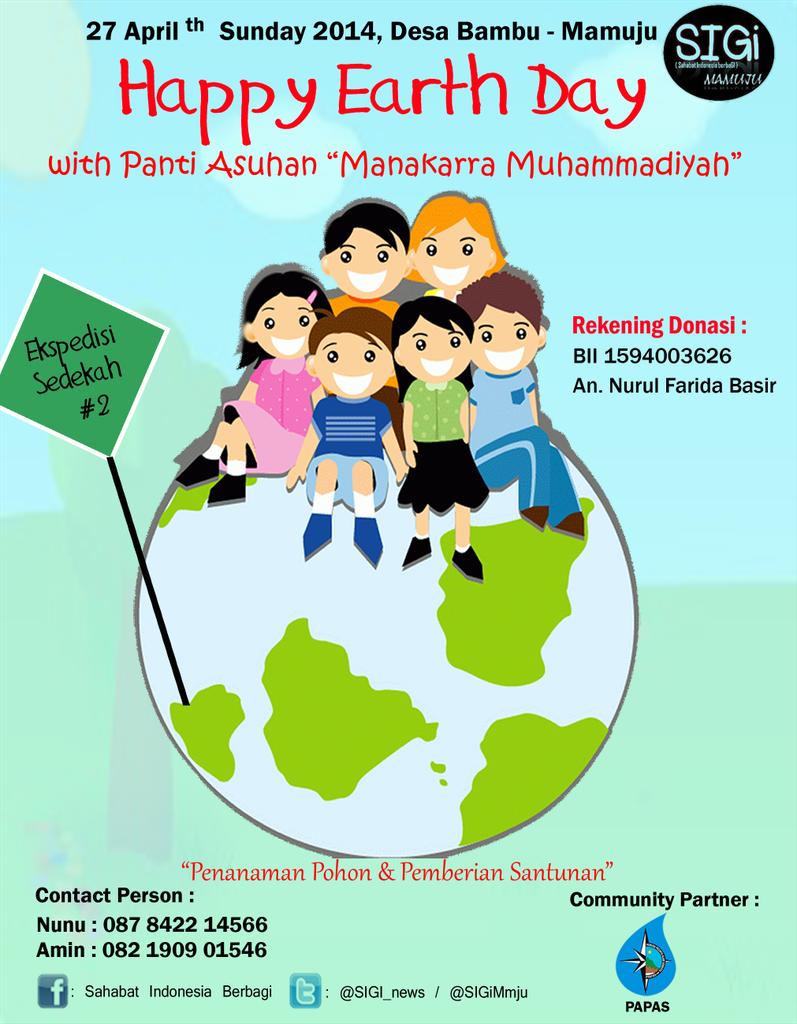 SIGiMmju's tweet photo. Ekspedisi Sedekah #2 "Happy Earth Day" feat KPA PAPAS http://t.co/6FjDplTZKw