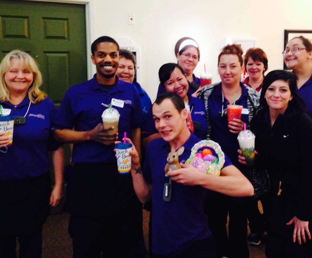 CallahanCourtED's tweet photo. Happy Easter! From @CallahancourtMC dedicated day shift staff. Enjoying #DutchBros on the boss! #FrontierCulture http://t.co/ak15PYrBPC