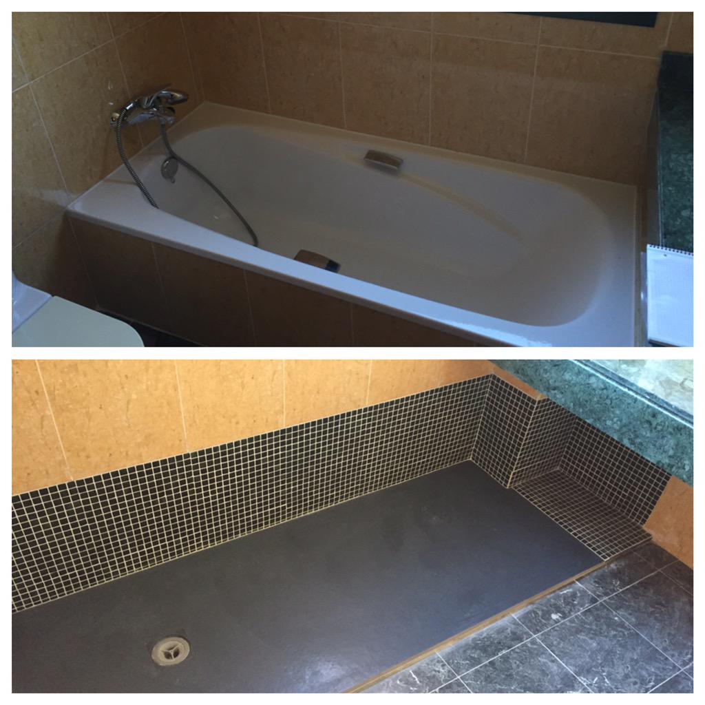 DuqueExpress's tweet image. Un trabajo bien hecho. Cambio de bañera por plato de ducha.