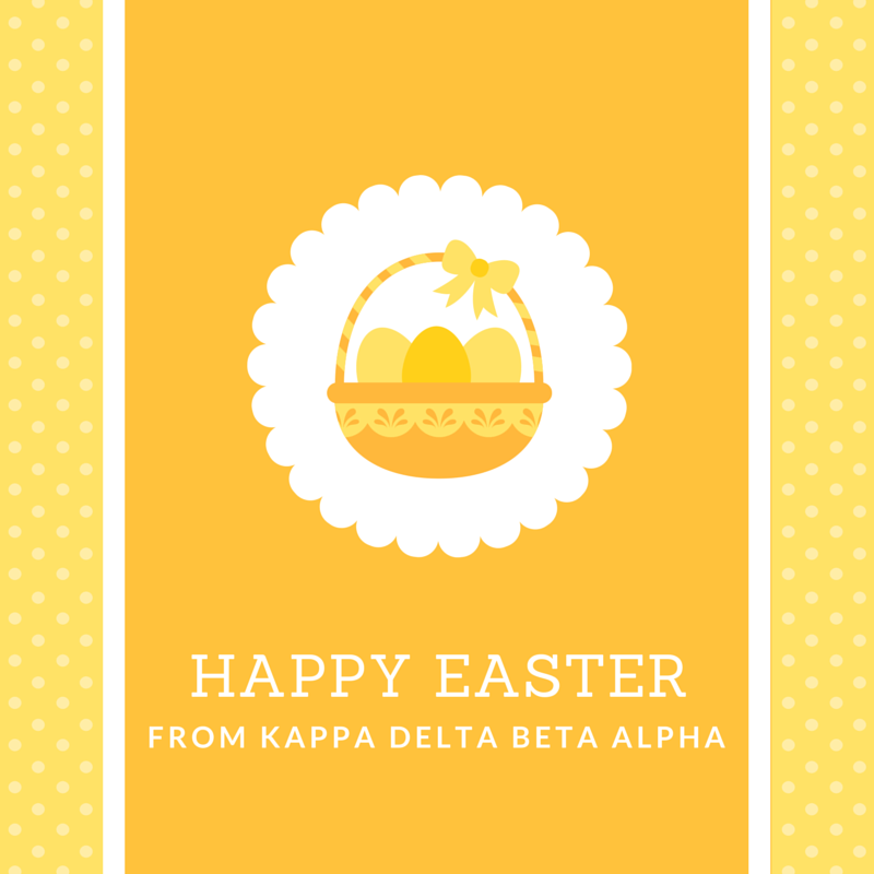 Happy Easter to all who celebrate from the women of Kappa Delta at the University of Virginia! #uvakd <a href="/KappaDeltaHQ/">Kappa Delta Sorority</a>