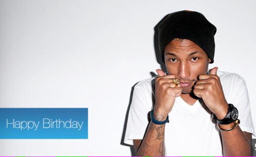 Happy 42nd birthday to the U.S. & U.K. record breaking \"Happy\" singer Pharrell Williams 