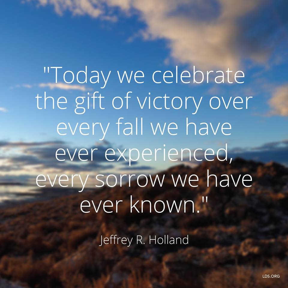 latterdayjane's tweet photo. "Today we celebrate the gift of victory..." #ElderHolland #LDSconf #EasterSunday #ResurrectionSunday http://t.co/EomubUT8pJ