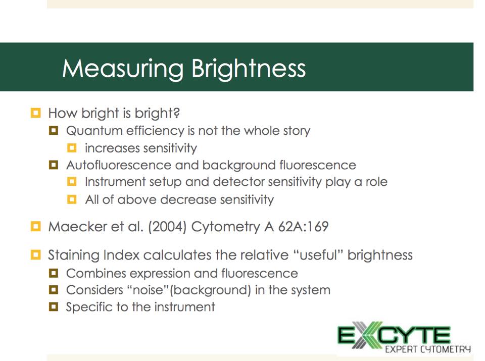 ExCyted's tweet image. Do you know how to measure brightness? #FlowCytometry #science #biotech #biotechnology