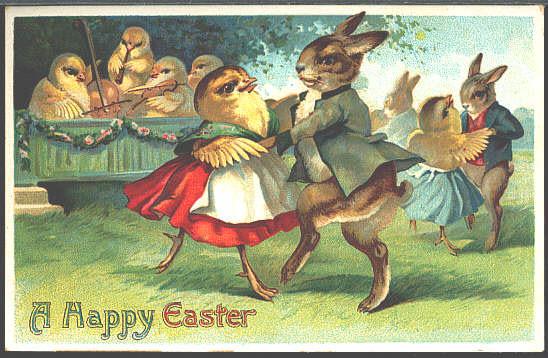 paravionpress's tweet photo. A very jolly Easter Day to all. Here are some creepy vintage anthropomorphised springtime animals... Enjoy! http://t.co/nqQiQt5jLK